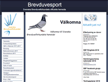 Tablet Screenshot of brevduvesport.net